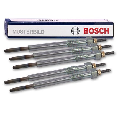 Bosch 5x Glühkerze Duraterm GLP008 [Hersteller-Nr. 0 250 202 142] für Jeep, Mercedes-Benz von Bosch