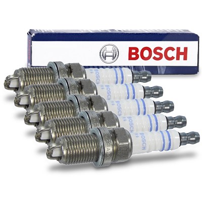 Bosch 5x Zündkerze FR7LDC+ [Hersteller-Nr. 0 242 235 668] für Fiat, Lancia, VW von Bosch