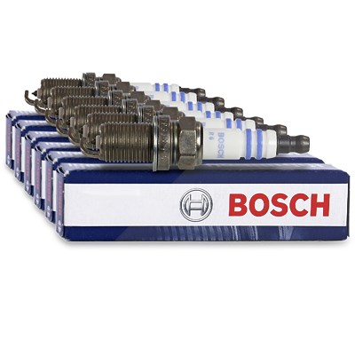 Bosch 6x Zündkerze Doppelplatin FR6KPP33X+ für Chevrolet, Ford, Honda, Lexus, Mitsubishi, Nissan, Renault, Saab, Subaru, Toyota von Bosch