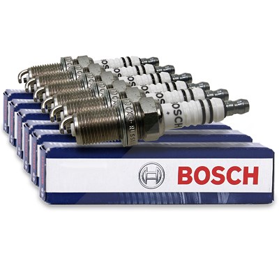 Bosch 6x Zündkerze FR7DCX+ [Hersteller-Nr. 0242235667] für Honda, Mazda, Nissan, Opel, Rover, Suzuki, Toyota von Bosch