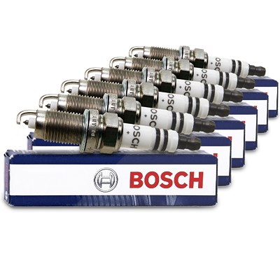 Bosch 6x Zündkerze FR7HPP33+ [Hersteller-Nr. 0242236566] für Audi, Ford, Seat, VW von Bosch