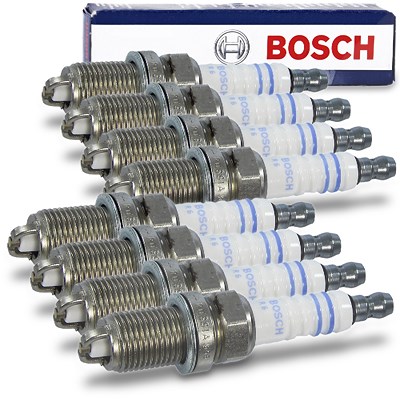 Bosch 8x Zündkerze FR7LDC+ [Hersteller-Nr. 0 242 235 668] für BMW, Land Rover, VW von Bosch