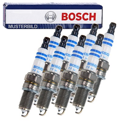 Bosch 8x Zündkerze Platin-Iridium [Hersteller-Nr. 0242240653] für BMW, Audi, Citroën, Jaguar, Hyundai, Dacia, Daihatsu, Rover, Renault, Nissan, Peugeo von Bosch