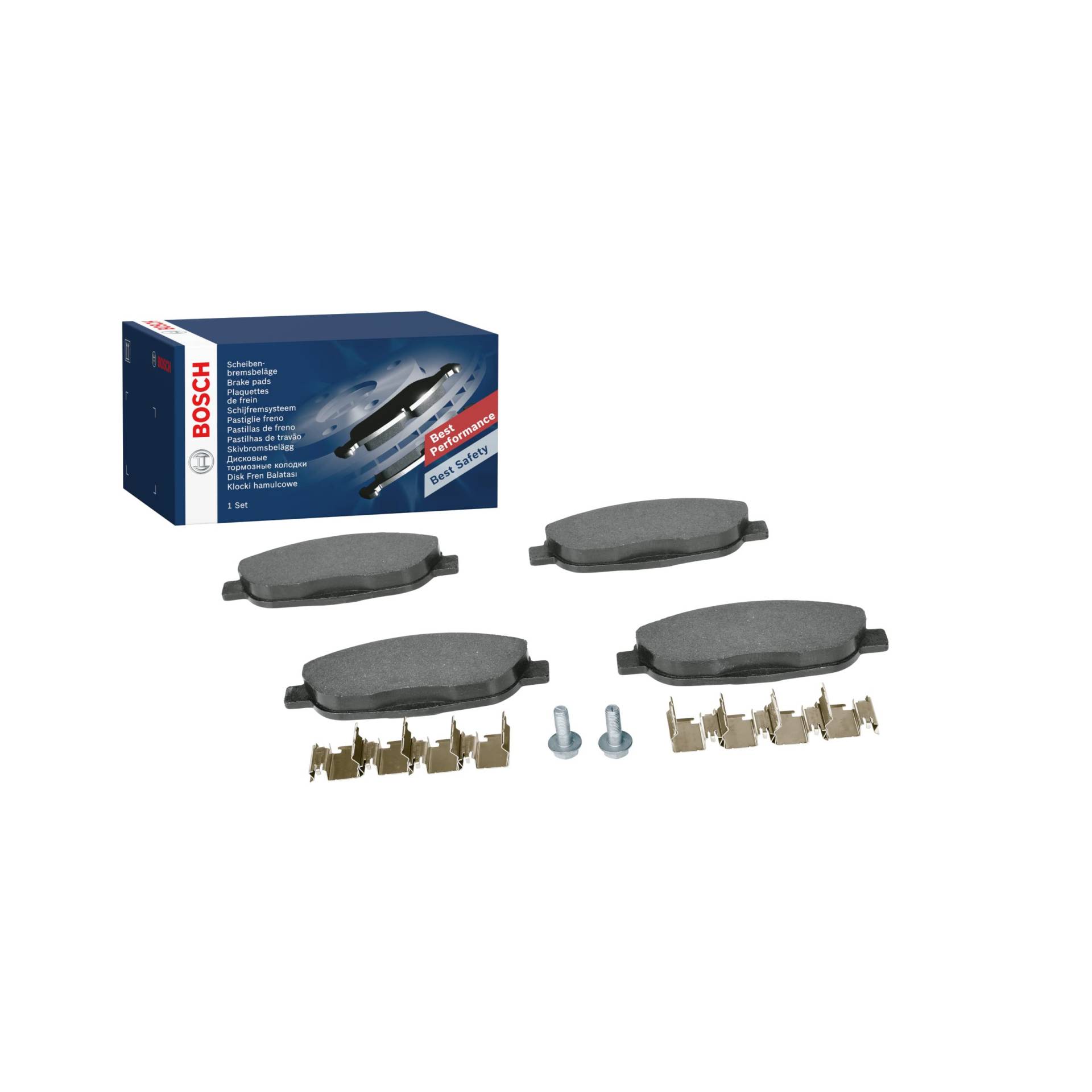 Bosch BP1173 Bremsbeläge - Vorderachse - ECE-R90 Zertifizierung - vier Bremsbeläge pro Set von Bosch Automotive