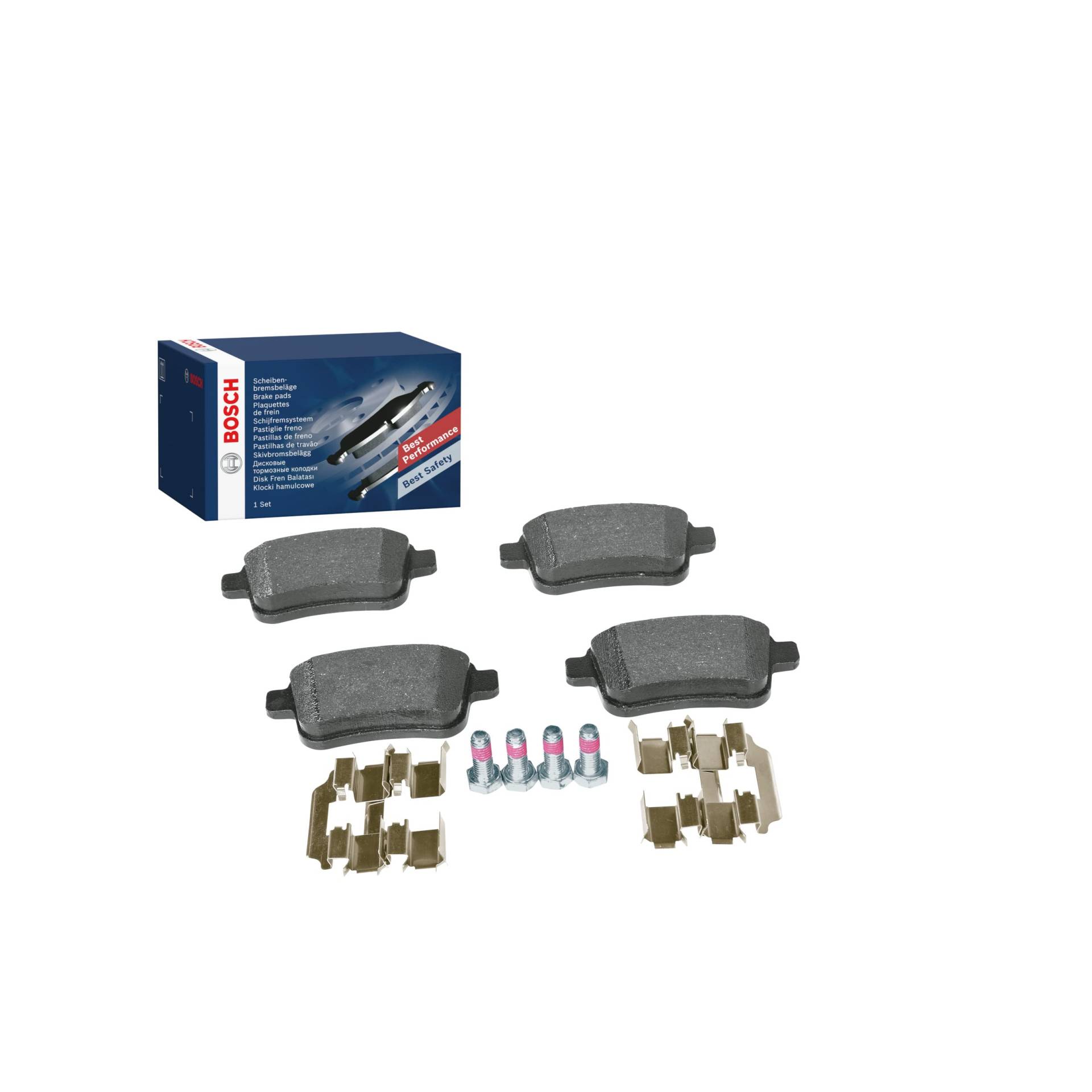 Bosch BP1221 Bremsbeläge - Hinterachse - ECE-R90 Zertifizierung - vier Bremsbeläge pro Set von Bosch