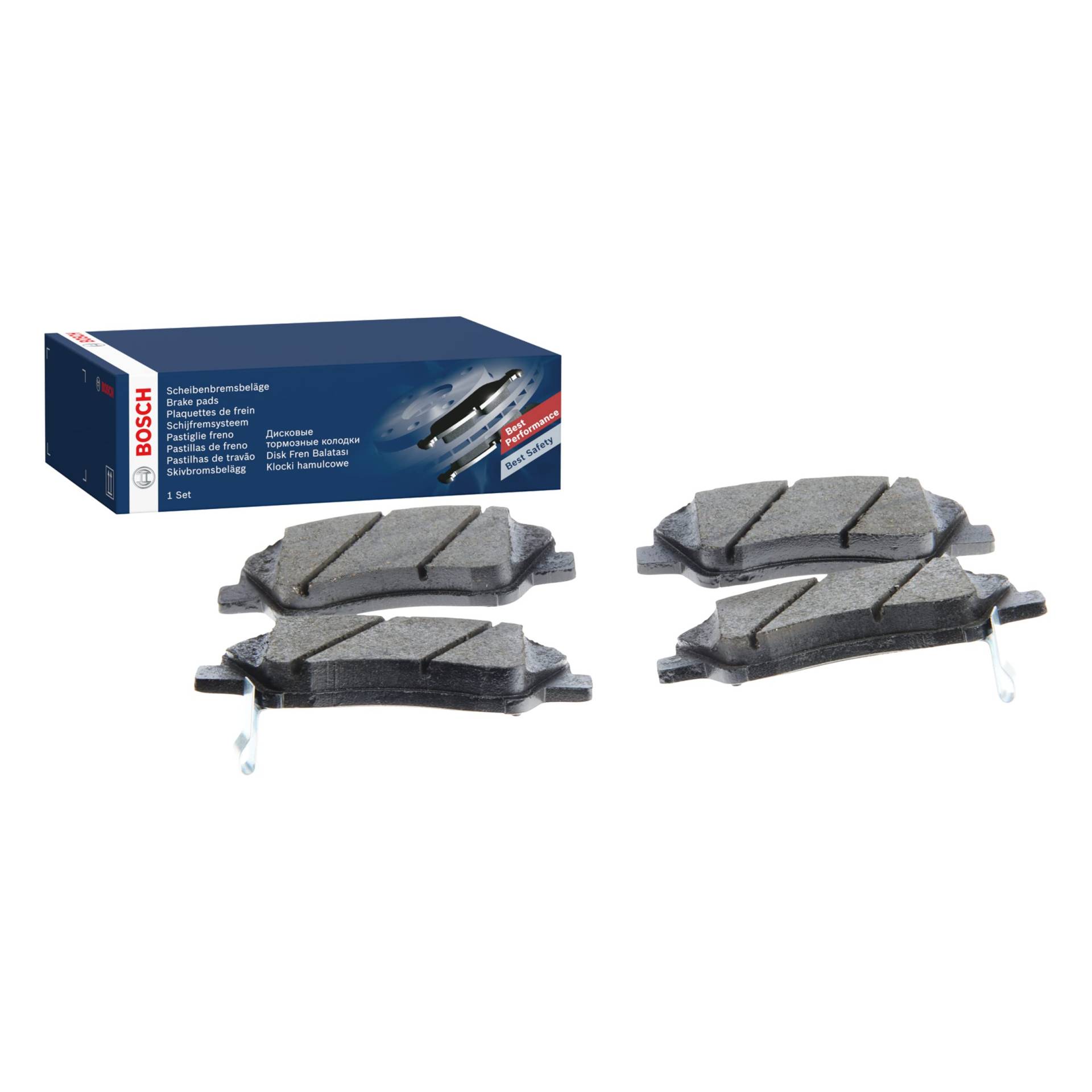 Bosch BP1484 Bremsbeläge - Vorderachse - ECE-R90 Zertifizierung - vier Bremsbeläge pro Set von Bosch Automotive