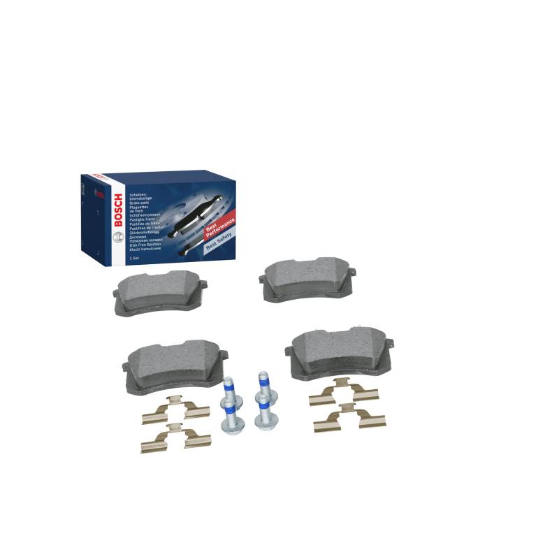 Bosch Automotive BP617 Bremsbeläge - Hinterachse - ECE-R90 Zertifizierung - vier Bremsbeläge pro Set, 0 986 494 596, black von Bosch Automotive