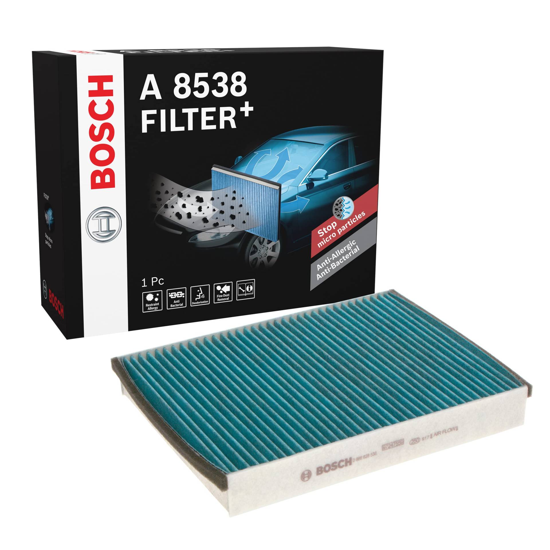 Bosch A8538 - Innenraumfilter Filter+ von Bosch Automotive