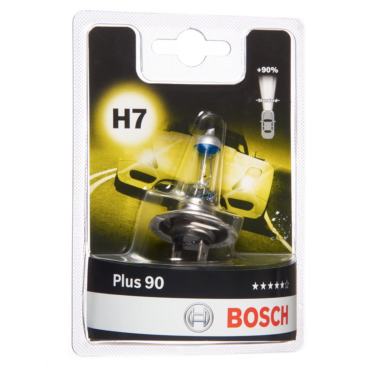 Bosch H7 Plus 90 Lampe - 12 V 55 W PX26d - 1 Stück von Bosch Automotive