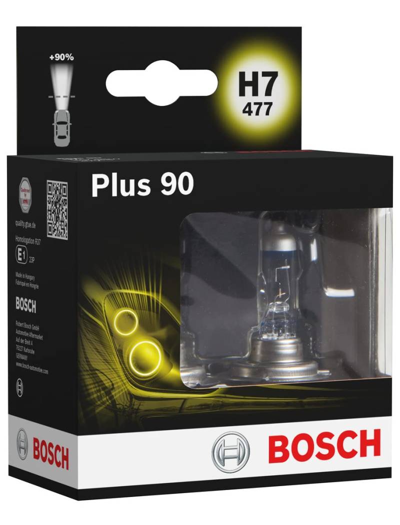 Bosch H7 Plus 90 Lampen - 12 V 55 W PX26d - 2 Stücke von Bosch Automotive