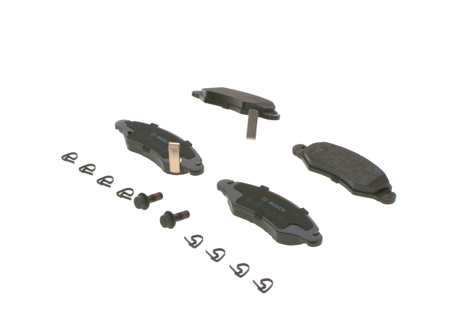 Bosch Automotive BP299 Bremsbeläge - Vorderachse - ECE-R90 Zertifizierung - vier Bremsbeläge pro Set, black, 0 986 494 458 von Bosch