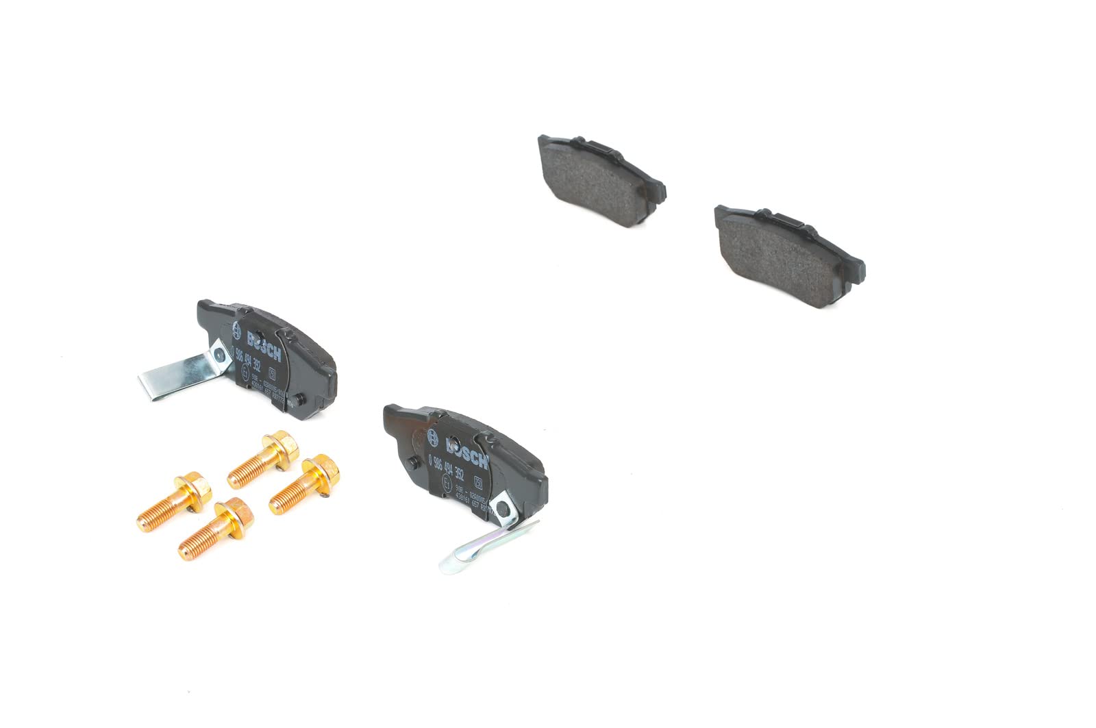 Bosch Automotive BP1315 Bremsbeläge - Hinterachse - ECE-R90 Zertifizierung - vier Bremsbeläge pro Set, 0 986 494 392, black von Bosch