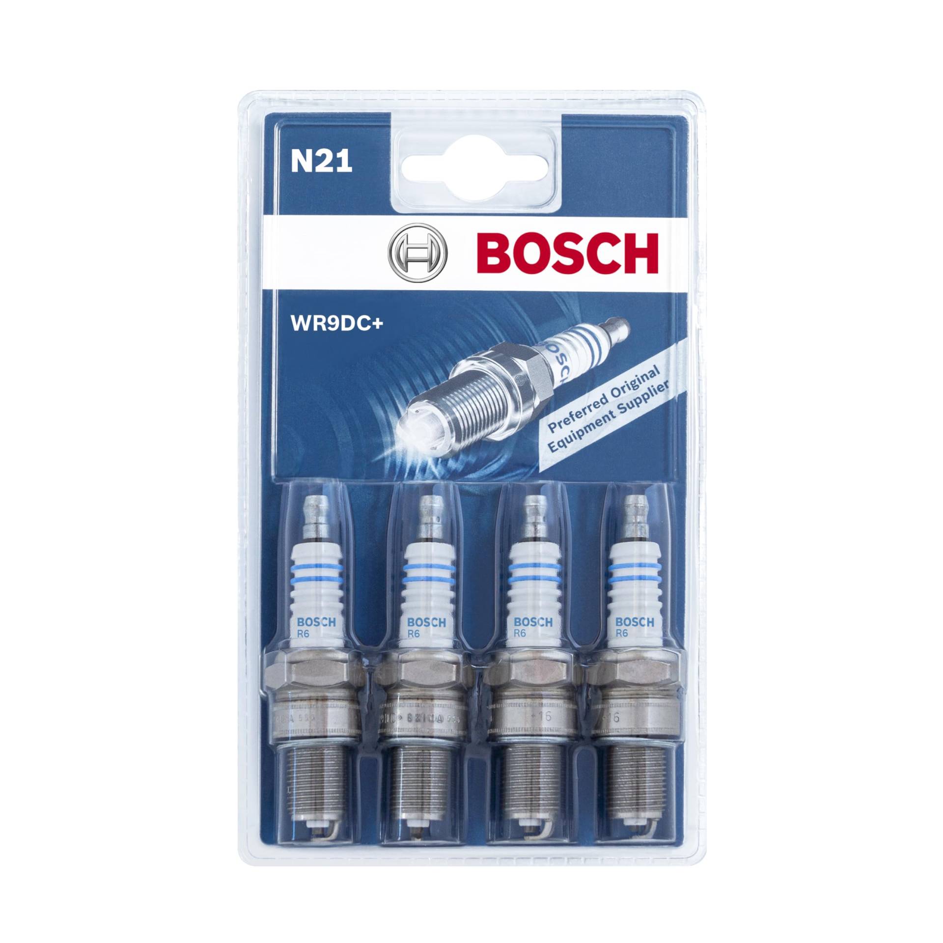 Bosch Automotive WR9DC+ (N21) - Nickel Zündkerzen - 4er Set von Bosch