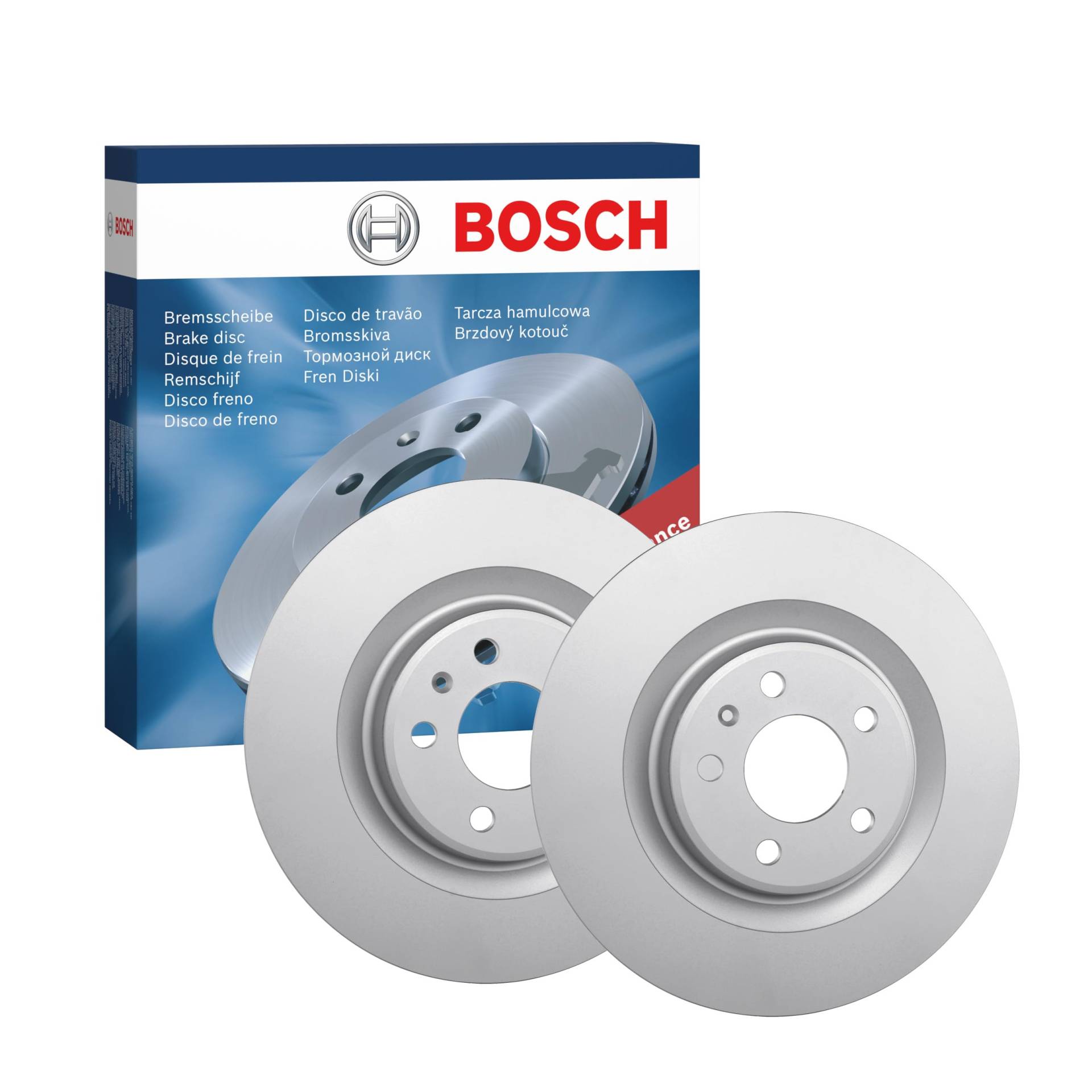 Bosch BD1580 Bremsscheiben - Hinterachse - ECE-R90 Zertifizierung - zwei Bremsscheiben pro Set von Bosch