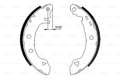 Bosch Bremsbackensatz [Hersteller-Nr. 0986487295] für Fiat, Lancia, Alfa Romeo von Bosch