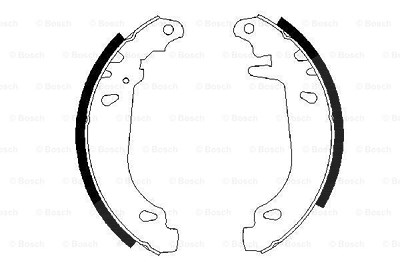 Bosch Bremsbackensatz [Hersteller-Nr. 0986487346] für Citroën, Peugeot von Bosch