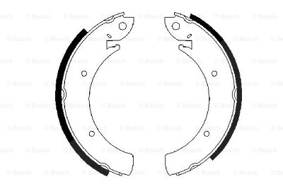 Bosch Bremsbackensatz [Hersteller-Nr. 0986487648] für Hyundai, Ssangyong, Gm Korea von Bosch