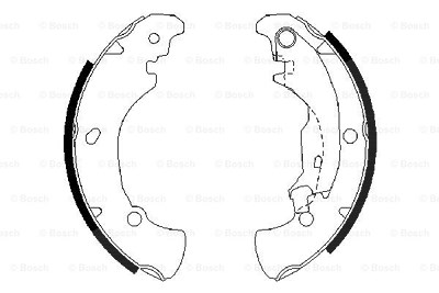 Bosch Bremsbackensatz [Hersteller-Nr. 0986487560] für Fiat von Bosch