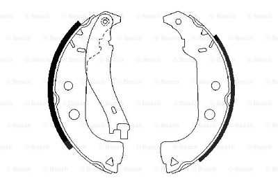 Bosch Bremsbackensatz [Hersteller-Nr. 0986487629] für Fiat von Bosch