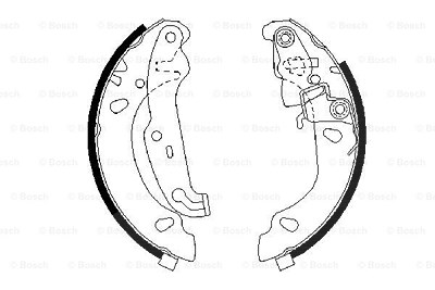 Bosch Bremsbackensatz [Hersteller-Nr. 0986487624] für Ford von Bosch