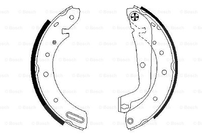 Bosch Bremsbackensatz [Hersteller-Nr. 0986487583] für Nissan, Ford von Bosch