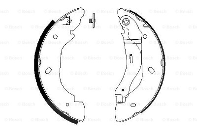 Bosch Bremsbackensatz [Hersteller-Nr. 0986487660] für Ford von Bosch