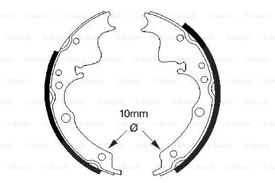 Bosch Bremsbackensatz [Hersteller-Nr. 0986487347] für Ford, Iveco von Bosch