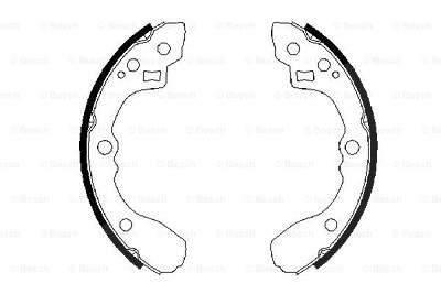 Bosch Bremsbackensatz [Hersteller-Nr. 0986487687] für Kia von Bosch