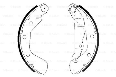 Bosch Bremsbackensatz [Hersteller-Nr. 0986487613] für Opel von Bosch