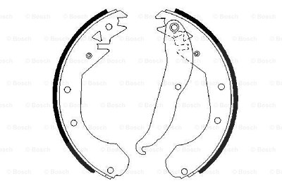 Bosch Bremsbackensatz [Hersteller-Nr. 0986487201] für Opel von Bosch