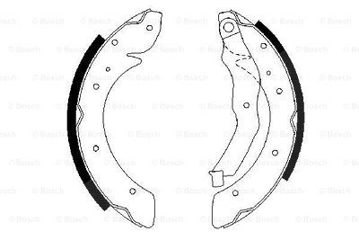 Bosch Bremsbackensatz [Hersteller-Nr. 0986487528] für Renault Korea von Bosch