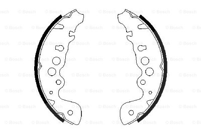 Bosch Bremsbackensatz [Hersteller-Nr. 0986487616] für Suzuki von Bosch