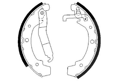 Bosch Bremsbackensatz [Hersteller-Nr. 0986487318] für VW von Bosch