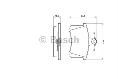 Bosch Bremsbeläge Hinterachse [Hersteller-Nr. 0986494059] für Alfa Romeo, Audi, Fiat, Lancia von Bosch