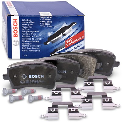 Bosch Bremsbeläge hinten (Satz) [Hersteller-Nr. 0986494637] für Audi von Bosch