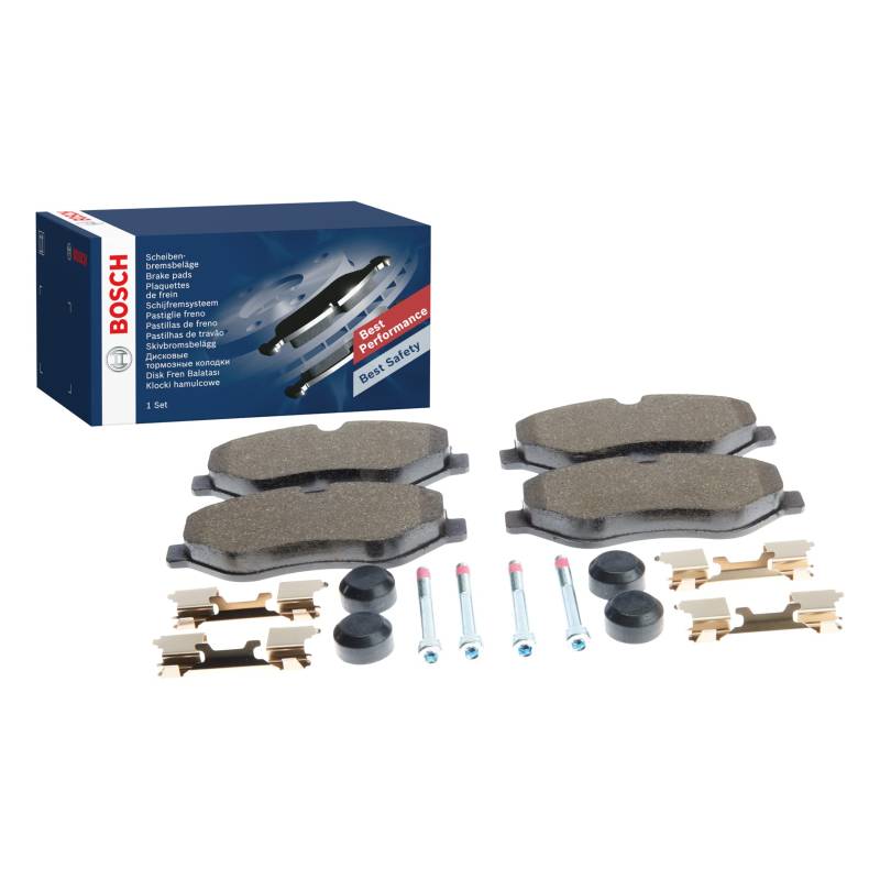 Bosch Automotive BP1231 Bremsbeläge - Vorderachse - ECE-R90 Zertifizierung - vier Bremsbeläge pro Set, 0 986 494 582, black von Bosch Automotive