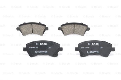 Bosch Bremsbeläge vorne (Satz) [Hersteller-Nr. 0986424735] für Toyota von Bosch