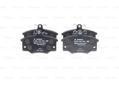 Bosch Bremsbelagsatz, Scheibenbremse [Hersteller-Nr. 0986468380] für Abarth, Alfa Romeo, Fiat, Lancia, Pininfarina von Bosch