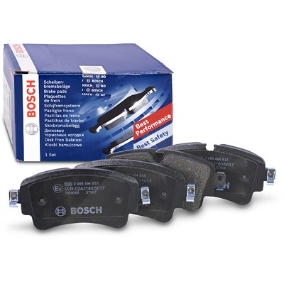 Bosch Bremsbelagsatz hinten [Hersteller-Nr. 0986494833] für Audi, VW von Bosch