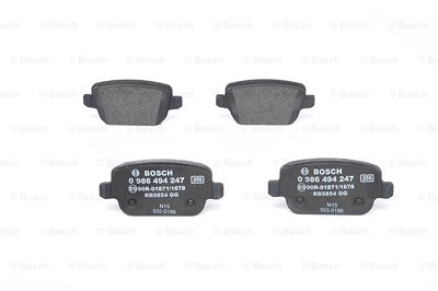 Bosch Bremsbeläge hinten (Satz) [Hersteller-Nr. 0986494247] für Ford, Land Rover, Volvo von Bosch