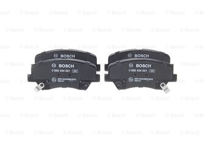 Bosch Bremsbelagsatz, Scheibenbremse [Hersteller-Nr. 0986494691] für Kia, Hyundai von Bosch