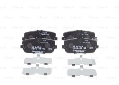 Bosch Bremsbelagsatz, Scheibenbremse [Hersteller-Nr. 0986494190] für Mazda von Bosch