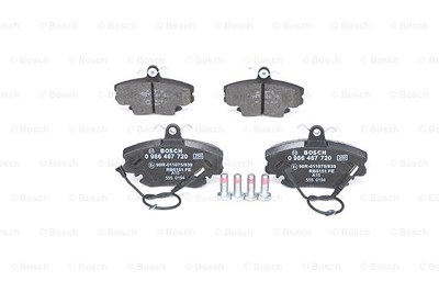 Bosch Bremsbelagsatz, Scheibenbremse [Hersteller-Nr. 0986467720] für Renault, Dacia, Alpine, Peugeot von Bosch