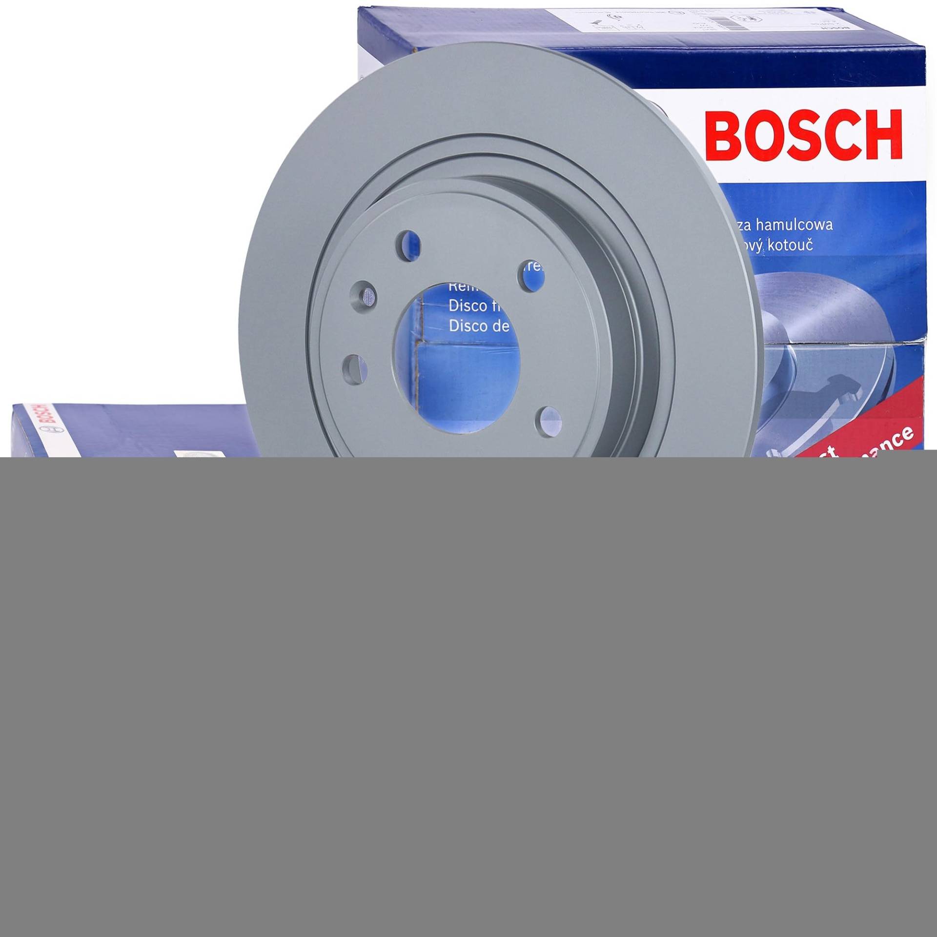 Bosch Bremsenset Hinterachse inkl. Bremsscheiben Hinten Ø 292,2 mm Voll und Bremsbeläge Hinten von Bosch