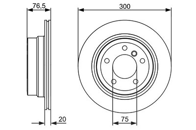 Bosch Bremsscheibe [Hersteller-Nr. 0986479496] für BMW von Bosch