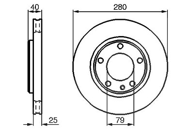 Bosch Bremsscheibe [Hersteller-Nr. 0986478890] für BMW von Bosch