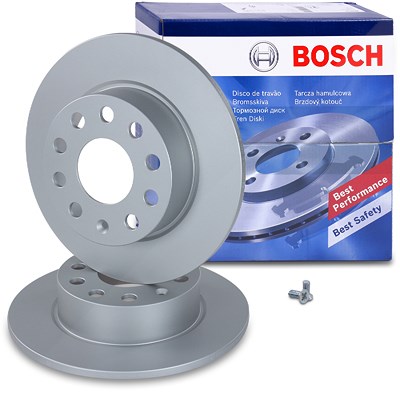 Bosch Bremsscheibe voll hinten [Hersteller-Nr. 0986479099] für Audi, Seat, Skoda, VW von Bosch