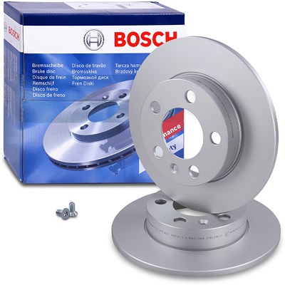 Bosch Bremsscheibe Ø232 voll Hinterachse [Hersteller-Nr. 0986478868] für Skoda, VW, Audi, Seat von Bosch