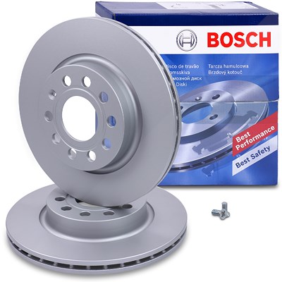 Bosch Bremsscheibe Vorderachse Belüftet [Hersteller-Nr. 0986479098] für Audi, Seat, Skoda, VW von Bosch