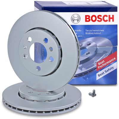 Bosch Bremsscheibe belüftet vorne [Hersteller-Nr. 0986478853] für Audi, Seat, Skoda, VW von Bosch